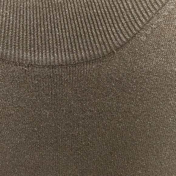 Coldwater Creek black shimmery sleeveless light weight sweater - Picture 3 of 3